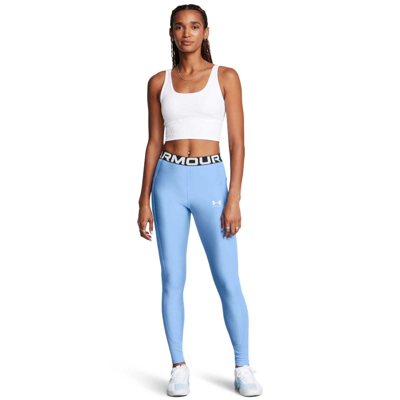 Under Armour Women‘s leggings HeatGear Rib Legging Blue · záber 4