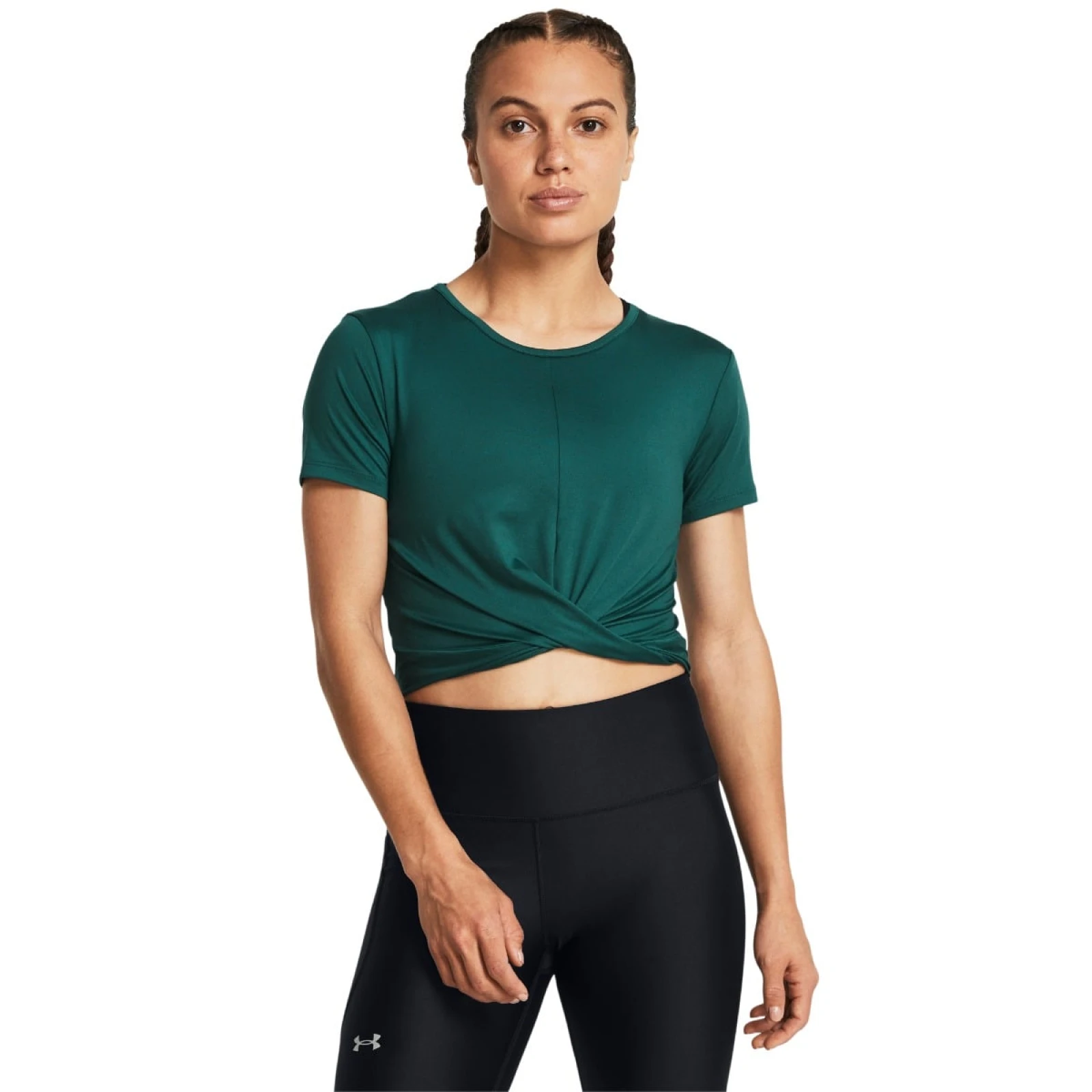 Under Armour Tricou pentru femei Motion Crossover Crop SS Blue · záber 1