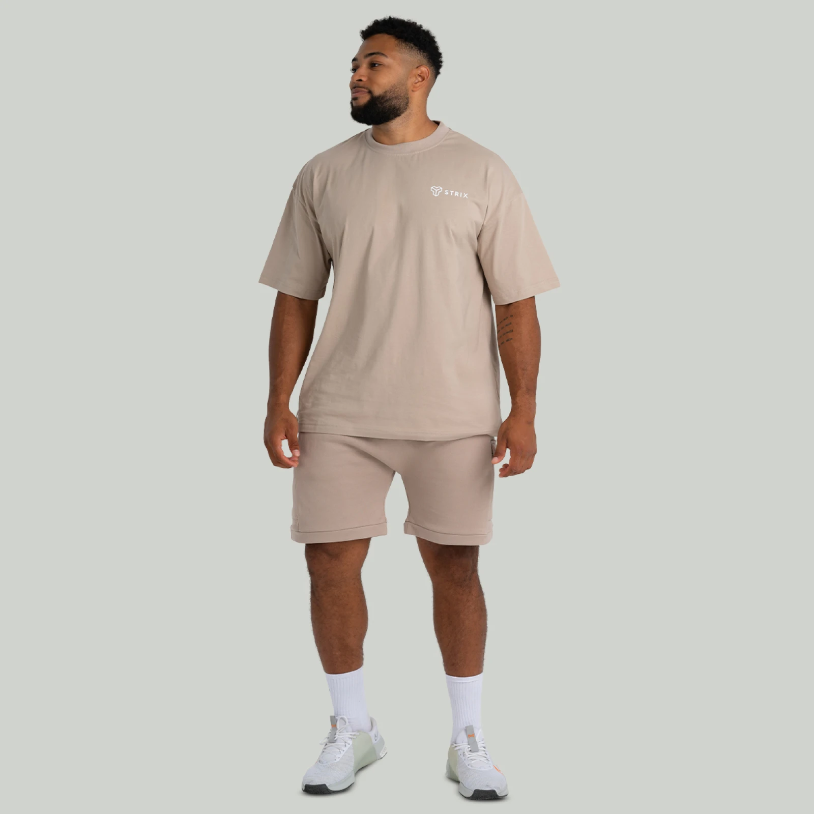 STRIX Tricou Oversized Tee Taupe · záber 4