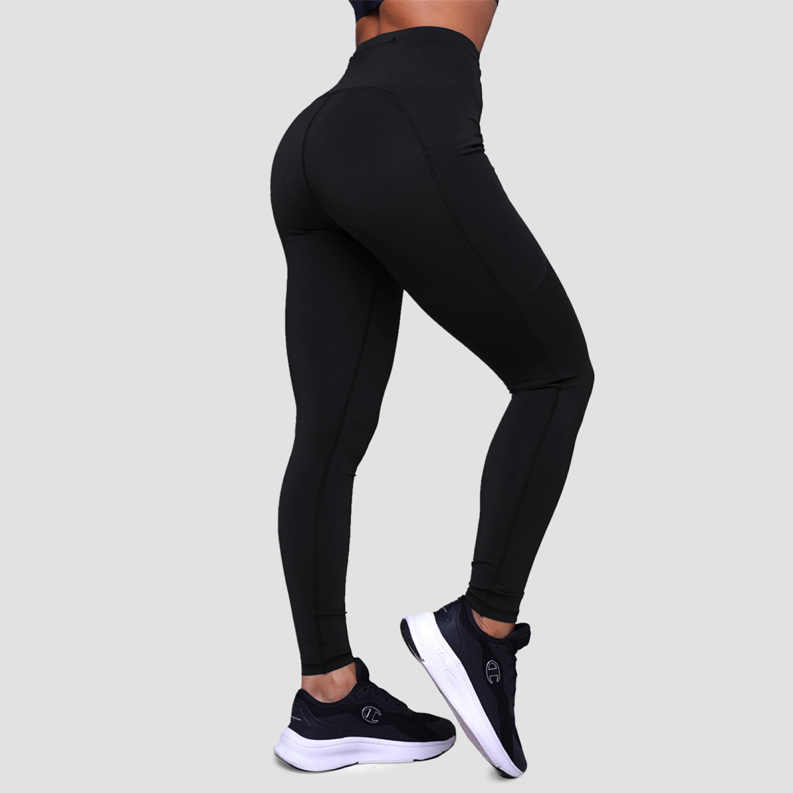 GymBeam Colanți pentru femei de alergare Pulse Black · záber 5