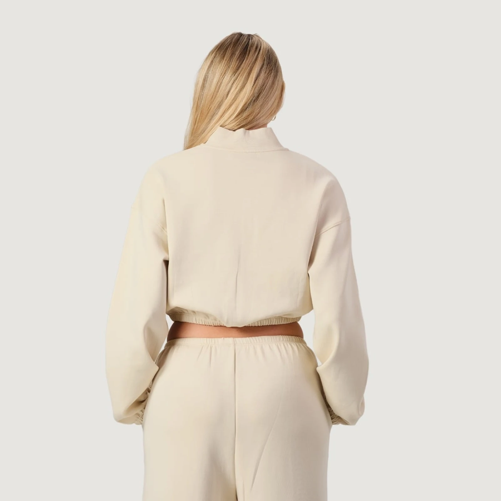 GymBeam Hanorac pentru femei Zip-Up NEO Almond · záber 4