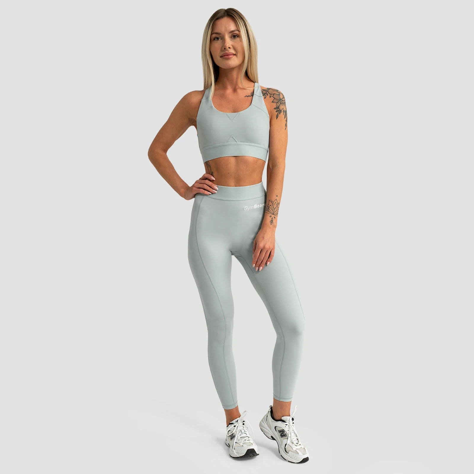 GymBeam Colanți pentru femei Limitless Eucalypt · záber 5