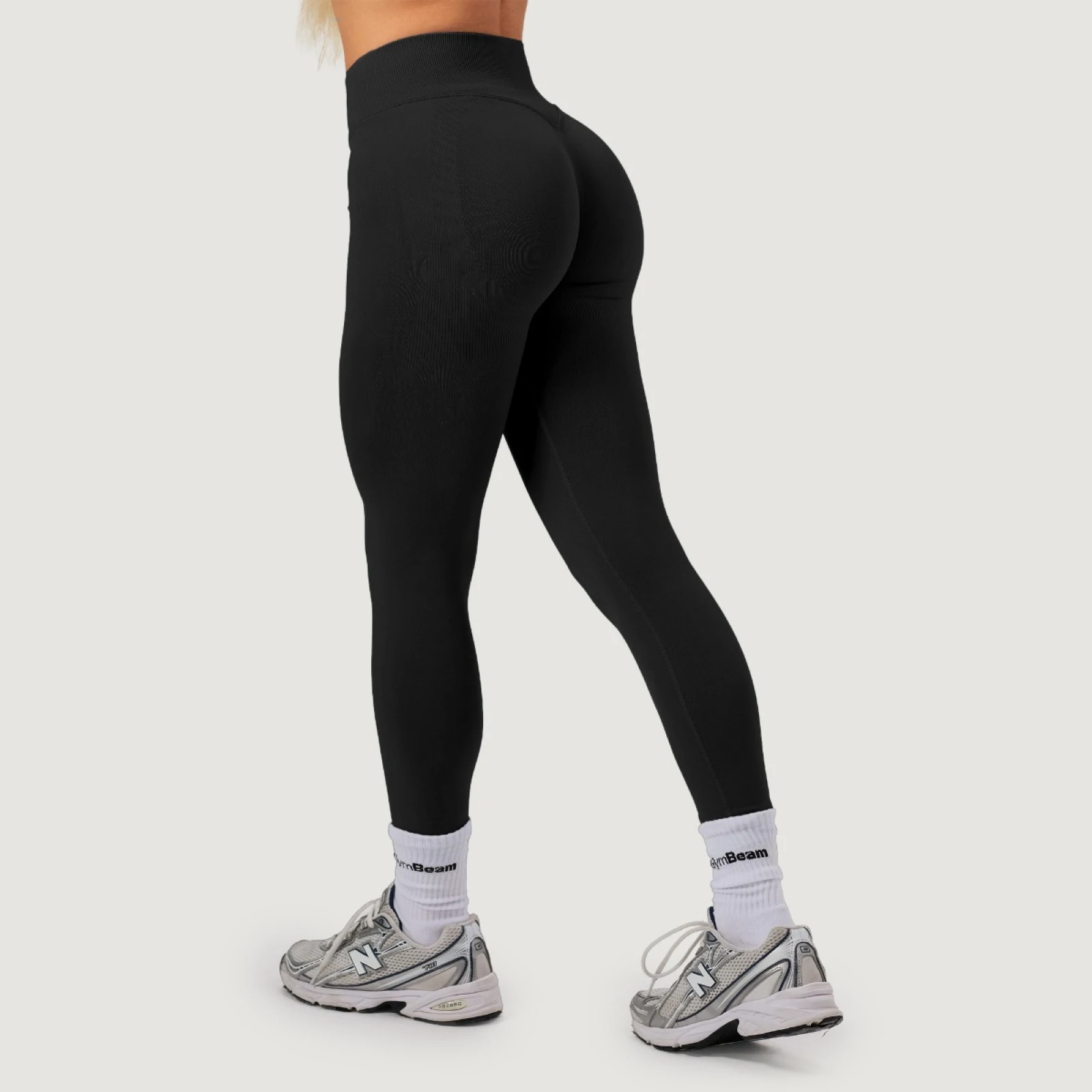 GymBeam Colanți fără cusături pentru femei NEO Black · záber 5