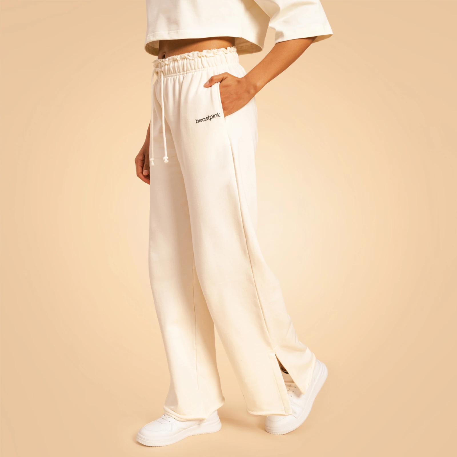 BeastPink Pantaloni sport pentru femei Serenity Ivory · záber 3