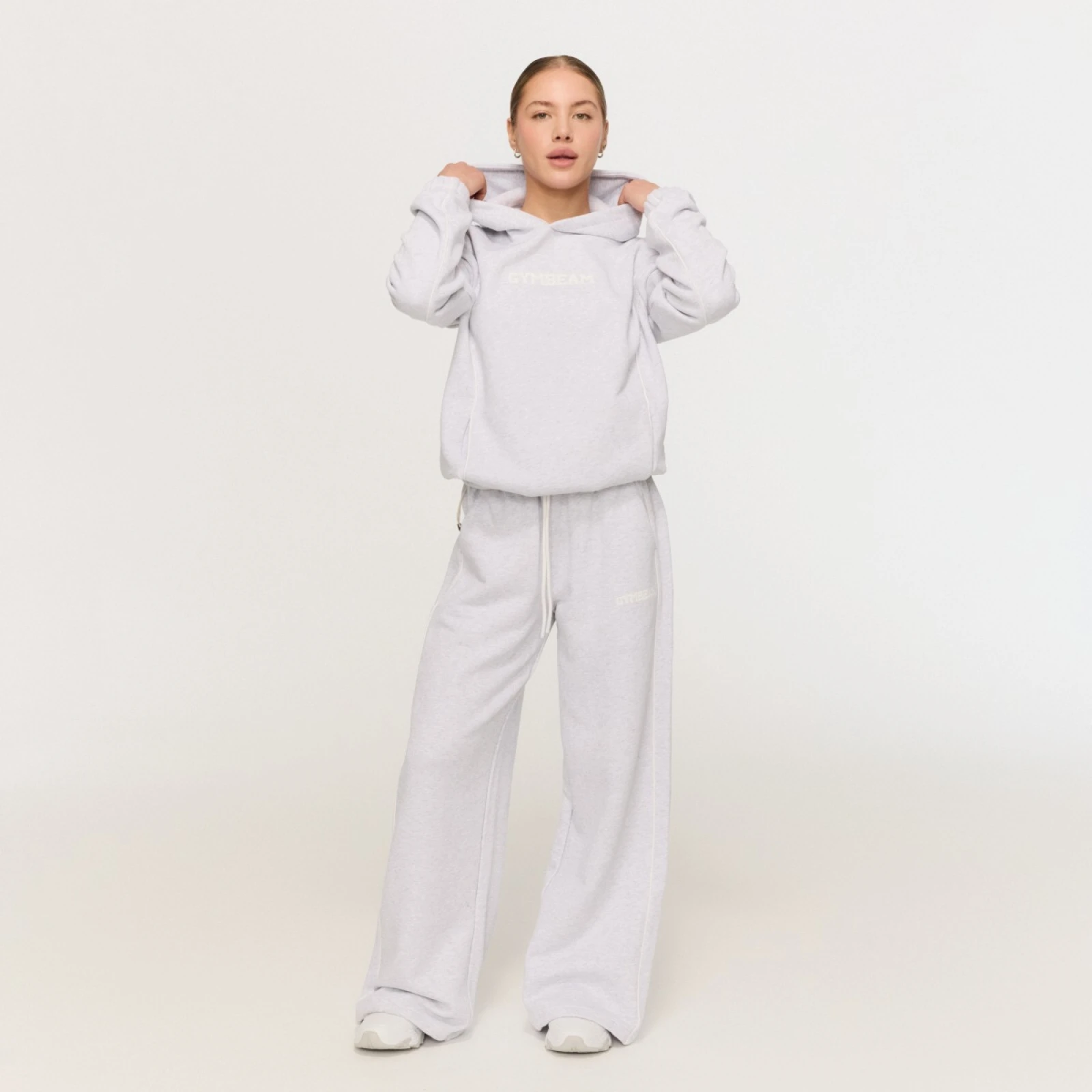 GymBeam Pantaloni sport pentru femei Varsity Grey · záber 5
