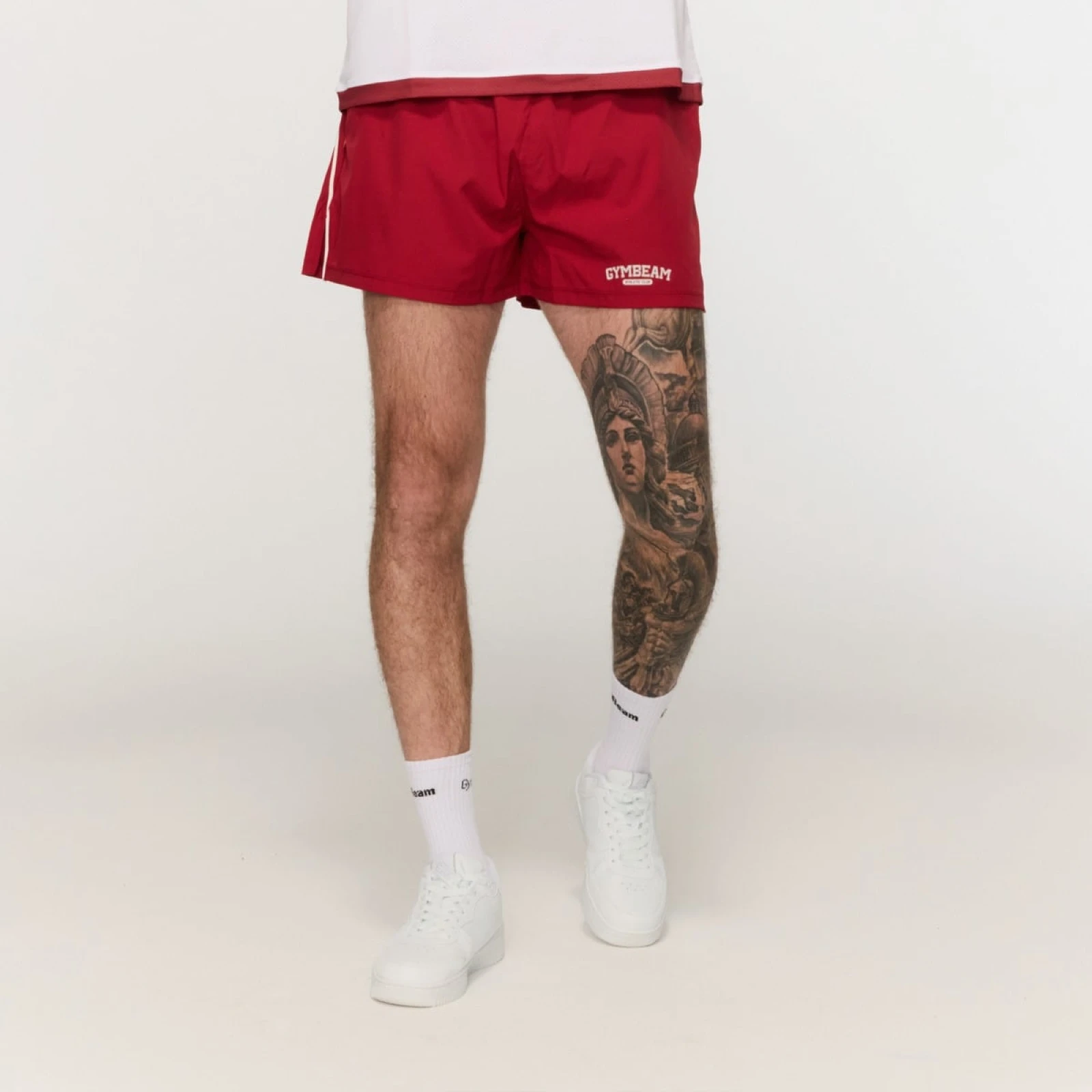 GymBeam Pantaloni scurți Varsity Red · záber 1