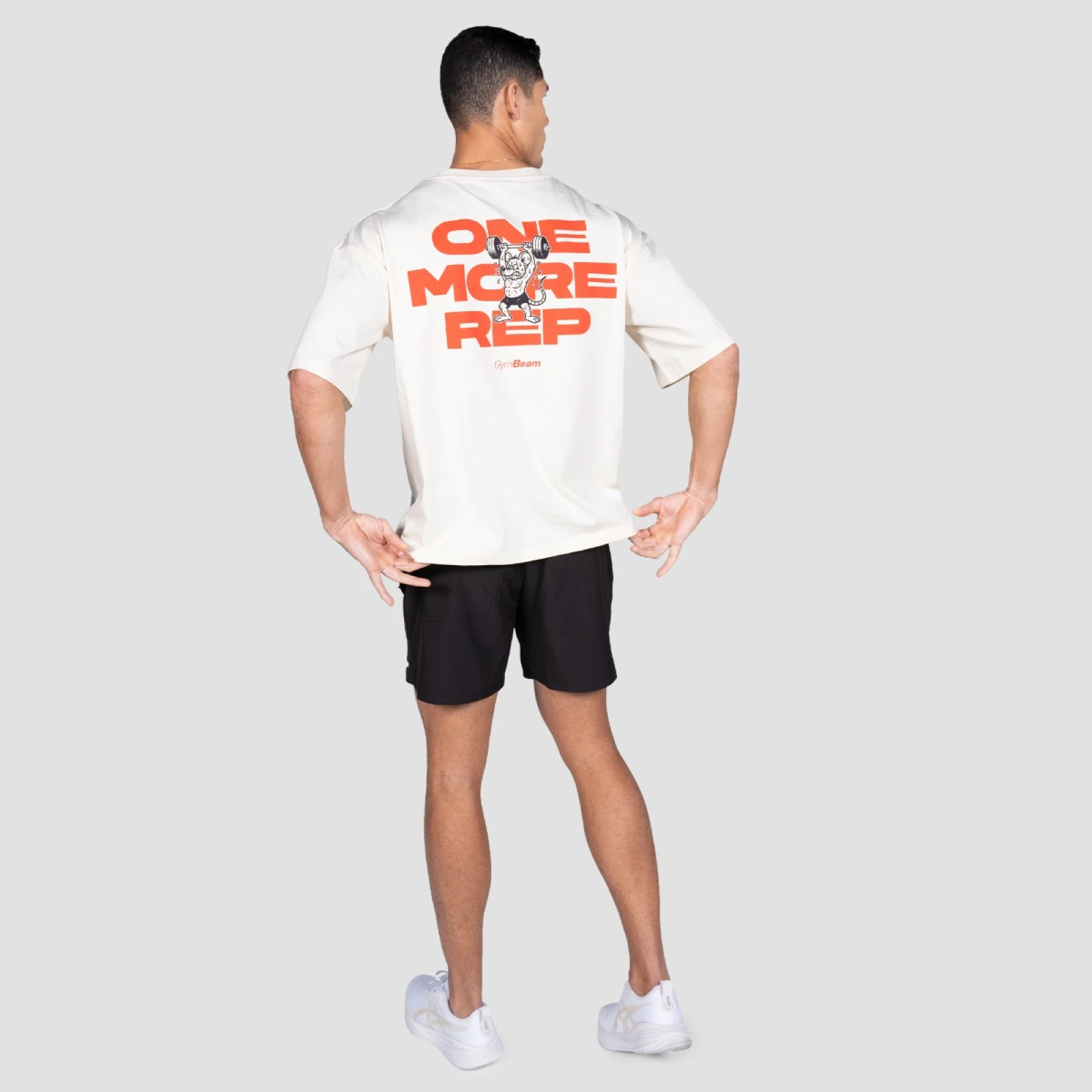 GymBeam Tricou GymRat Cream · záber 5