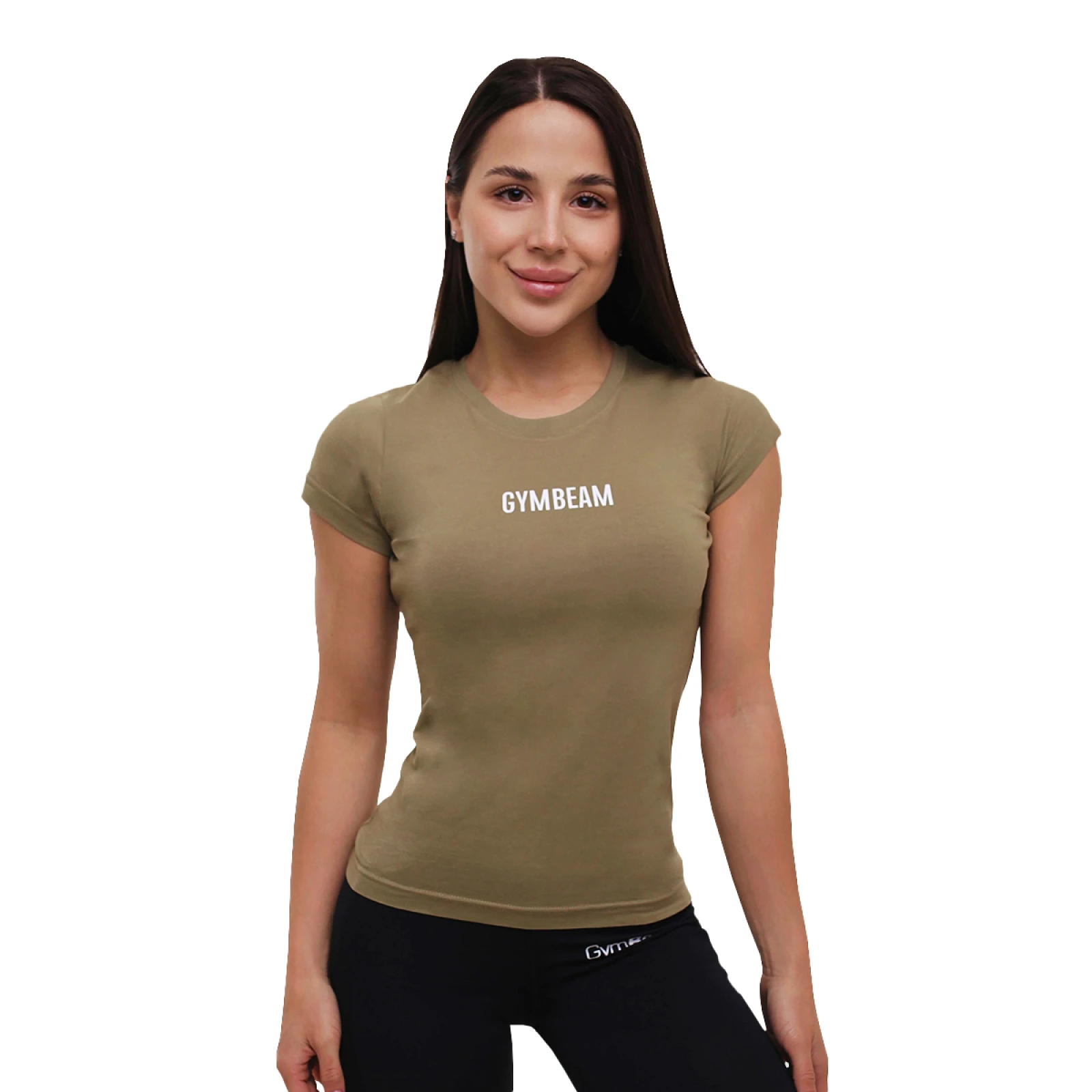 GymBeam Tricou pentru femei FIT Olive · záber 5