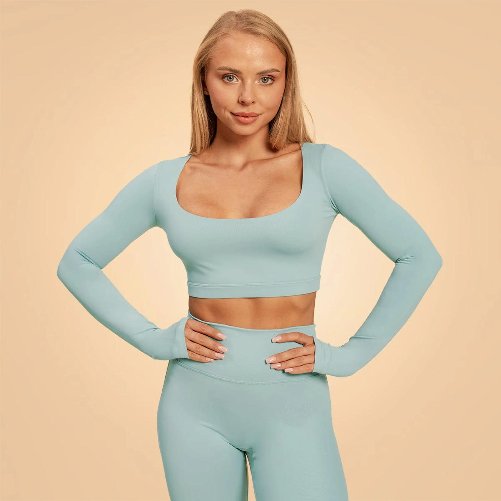 BeastPink Top sport pentru femei Sense Storm Blue · záber 1