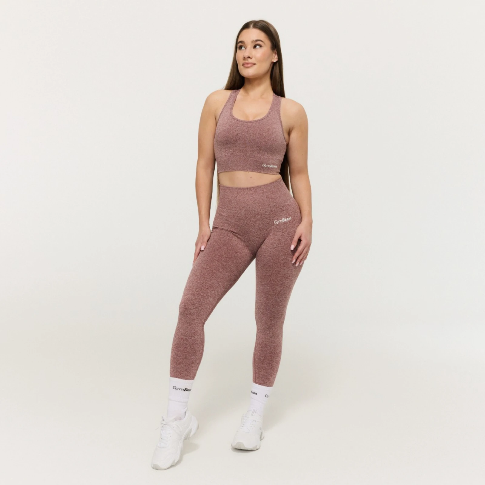 GymBeam Colanți pentru femei FLO Mauve · záber 5