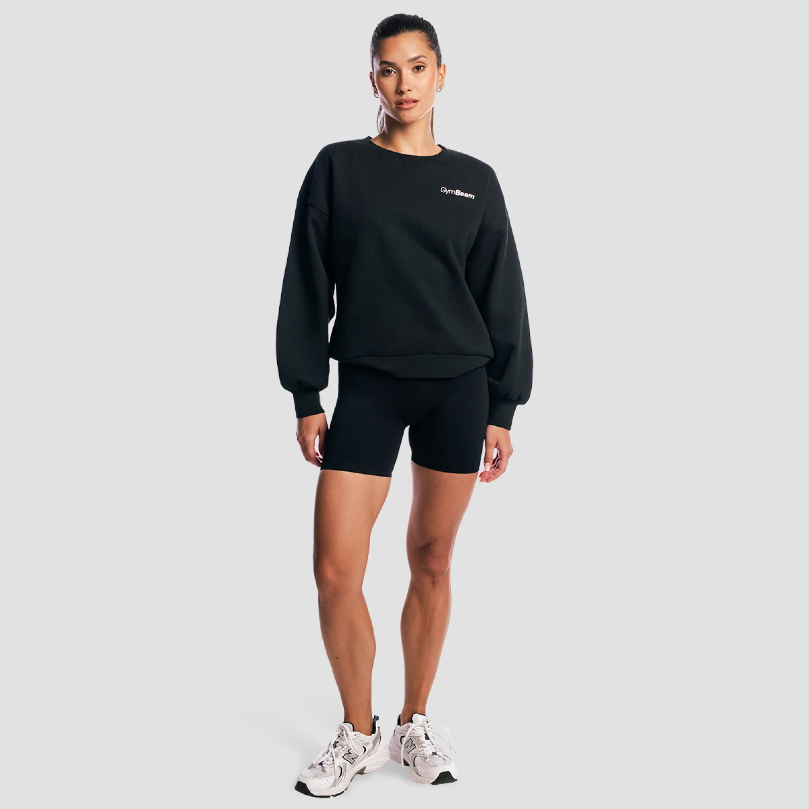 GymBeam Hanorac pentru femei Base Black · záber 5