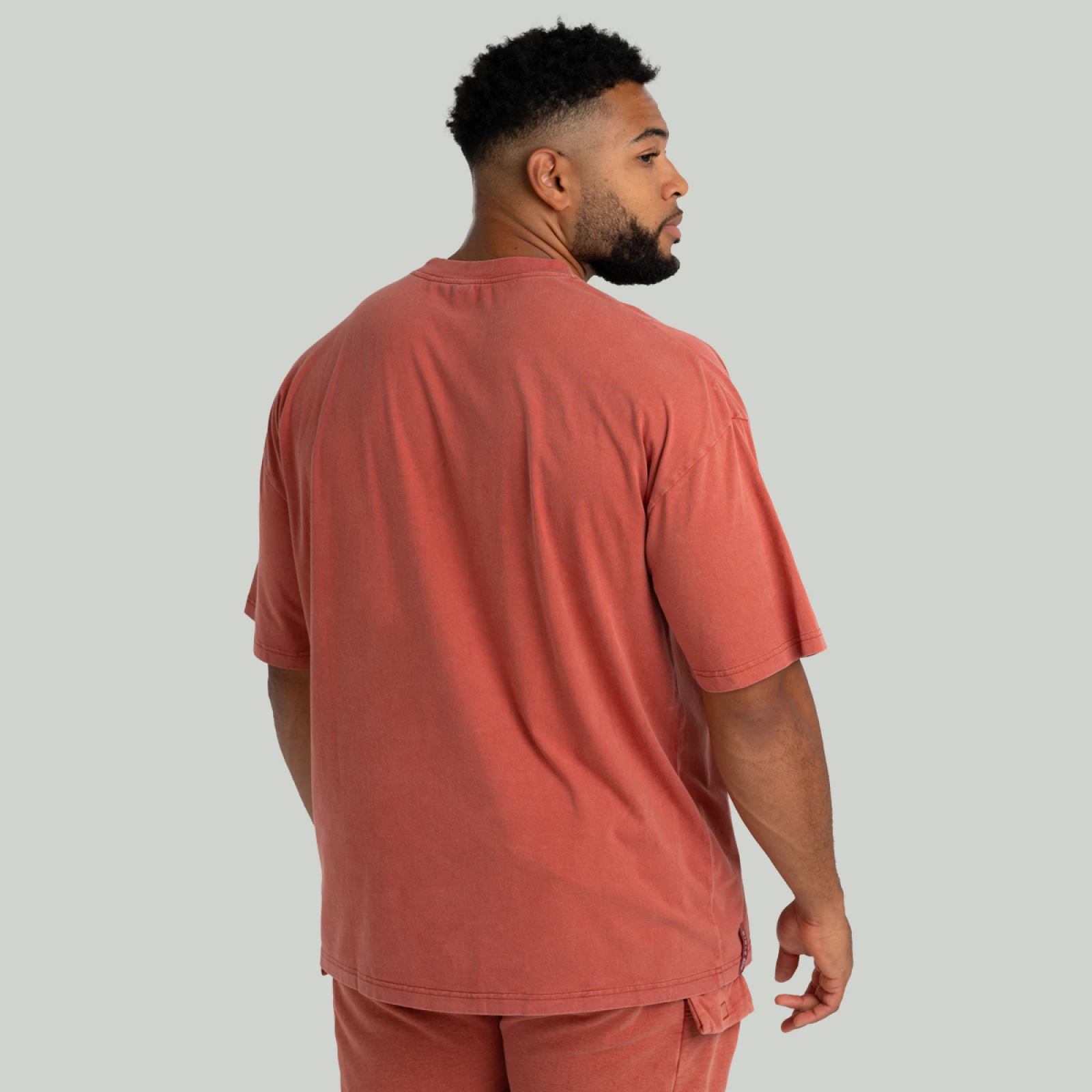 STRIX Tricou Oversized Washed Terra · záber 3