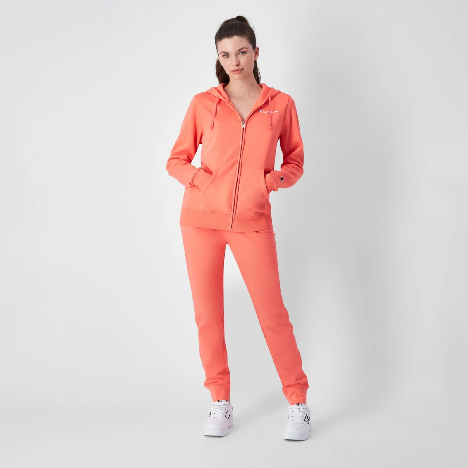 Champion Pantaloni sport pentru femei Slim Fit Red · záber 4