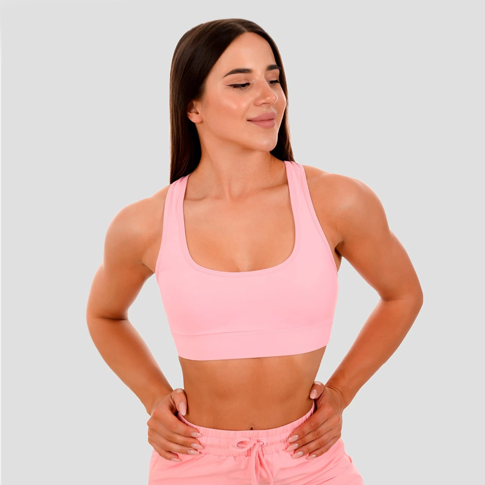 GymBeam Sutien sport Mesh Panel pink · záber 1