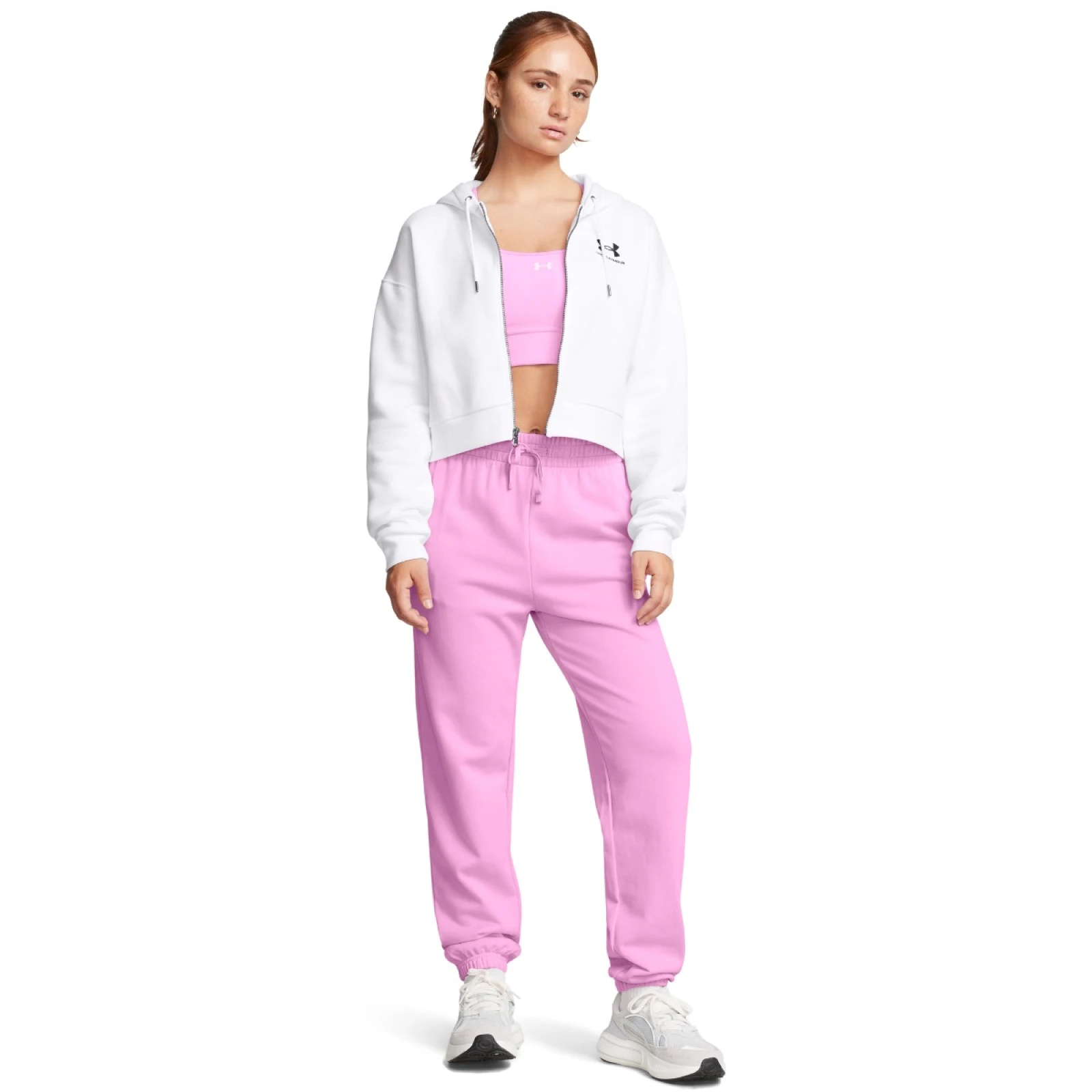 Under Armour Pantaloni pentru femei UA Rival Terry Jogger Pink · záber 3