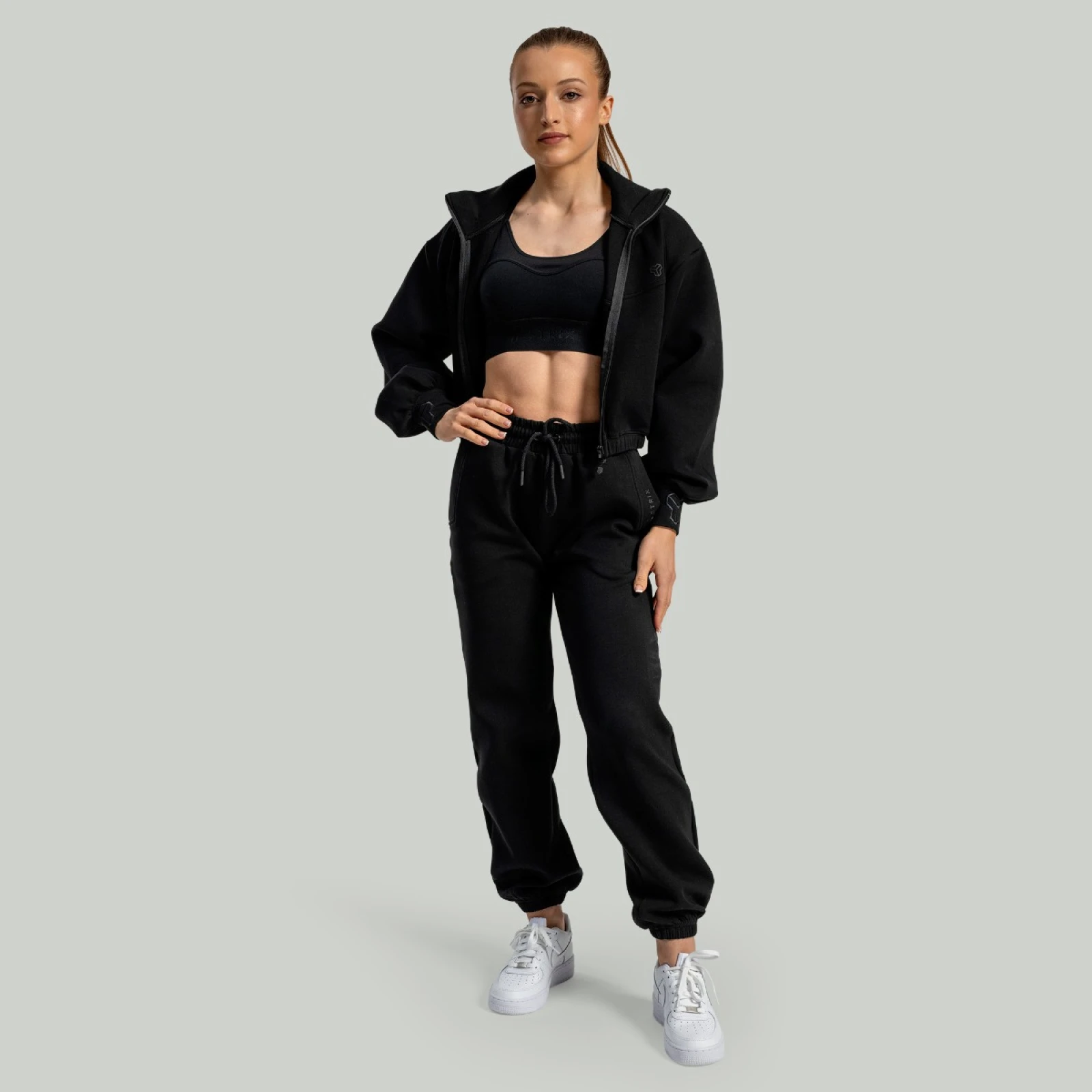 STRIX Hanorac pentru femei Lunar Zip-Up Black · záber 5