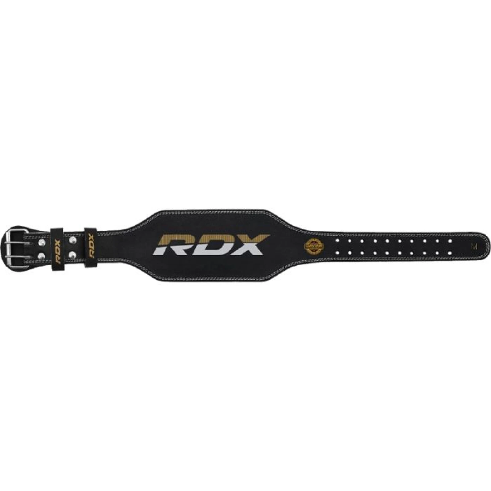 RDX Sports Centură fitness 6“ Leather Black/Gold - Mărime: L | Culoare: viacfarebná | Vek: Adulți | Greutate: 0,56 g | Pachet: 18 · záber 2