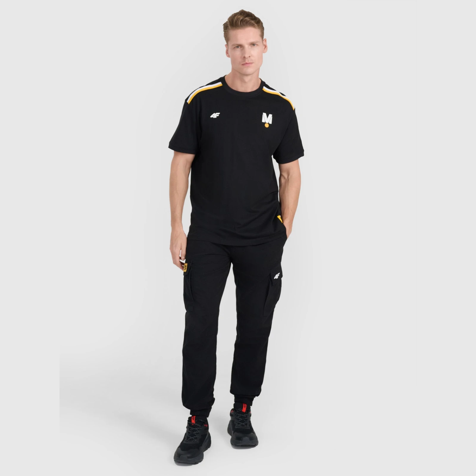Unisex regular tričko s potlačou 4F x Drift Masters - čierne · záber 4