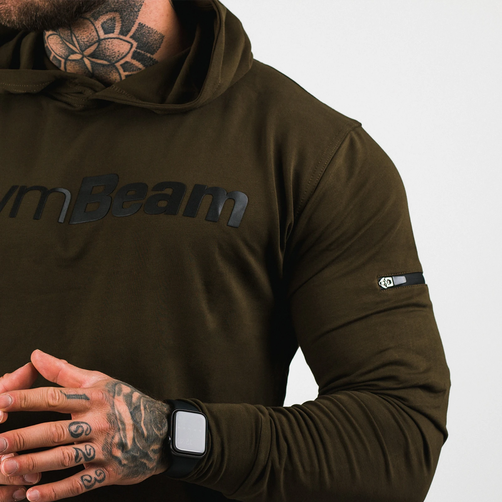 GymBeam Hanorac Military Green · záber 2