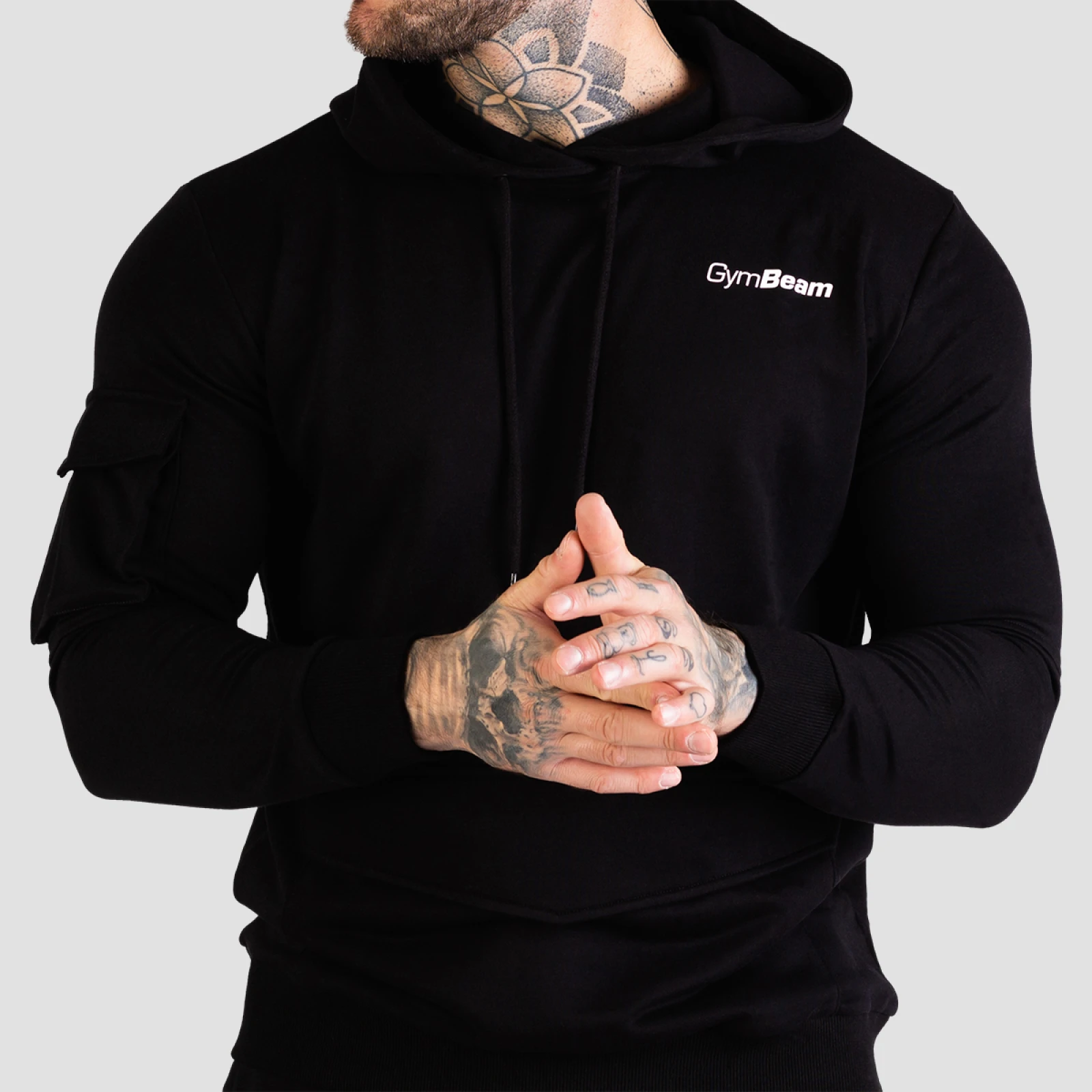 GymBeam Hanorac TRN Hoodie Black · záber 4