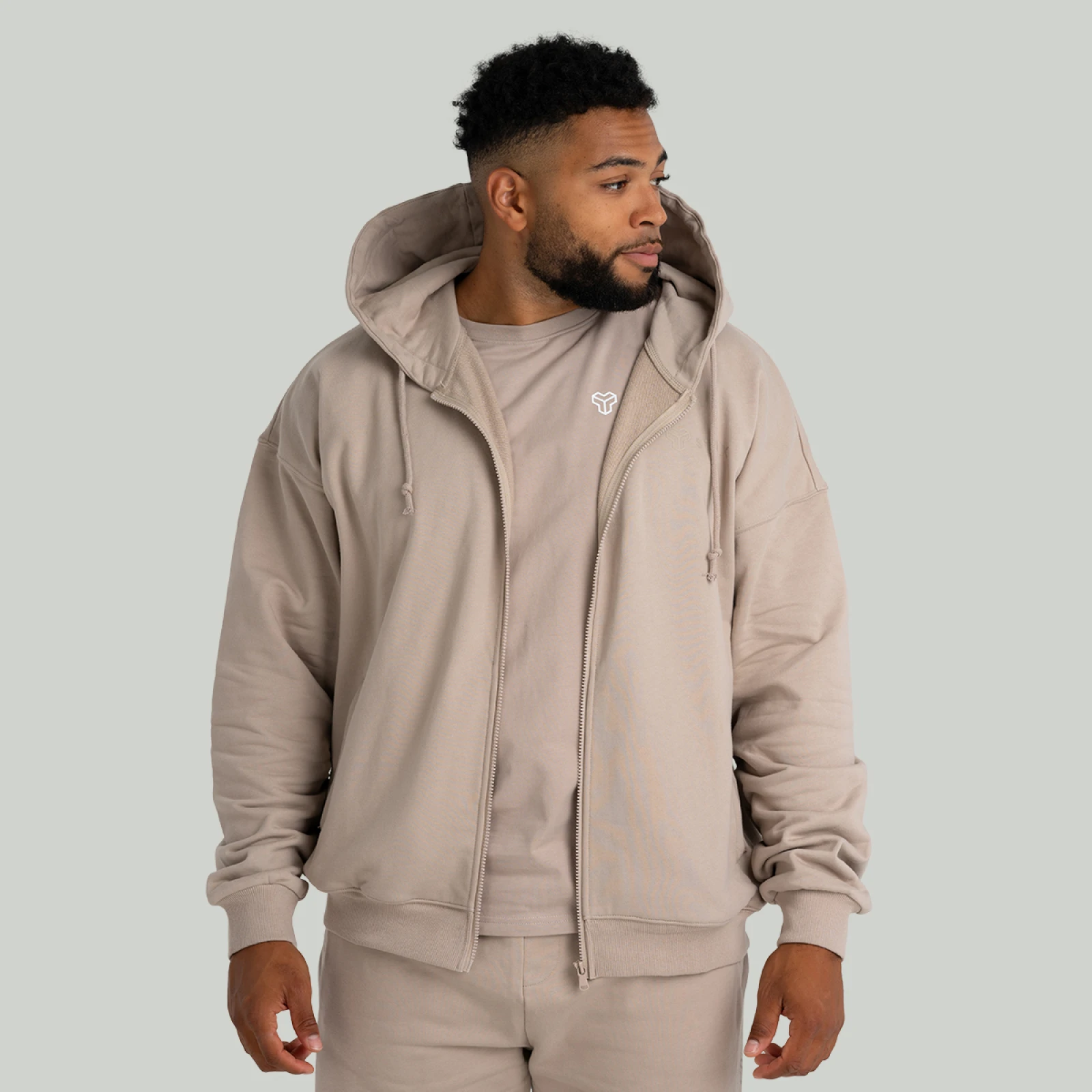 STRIX Hanorac Zip Taupe · záber 4