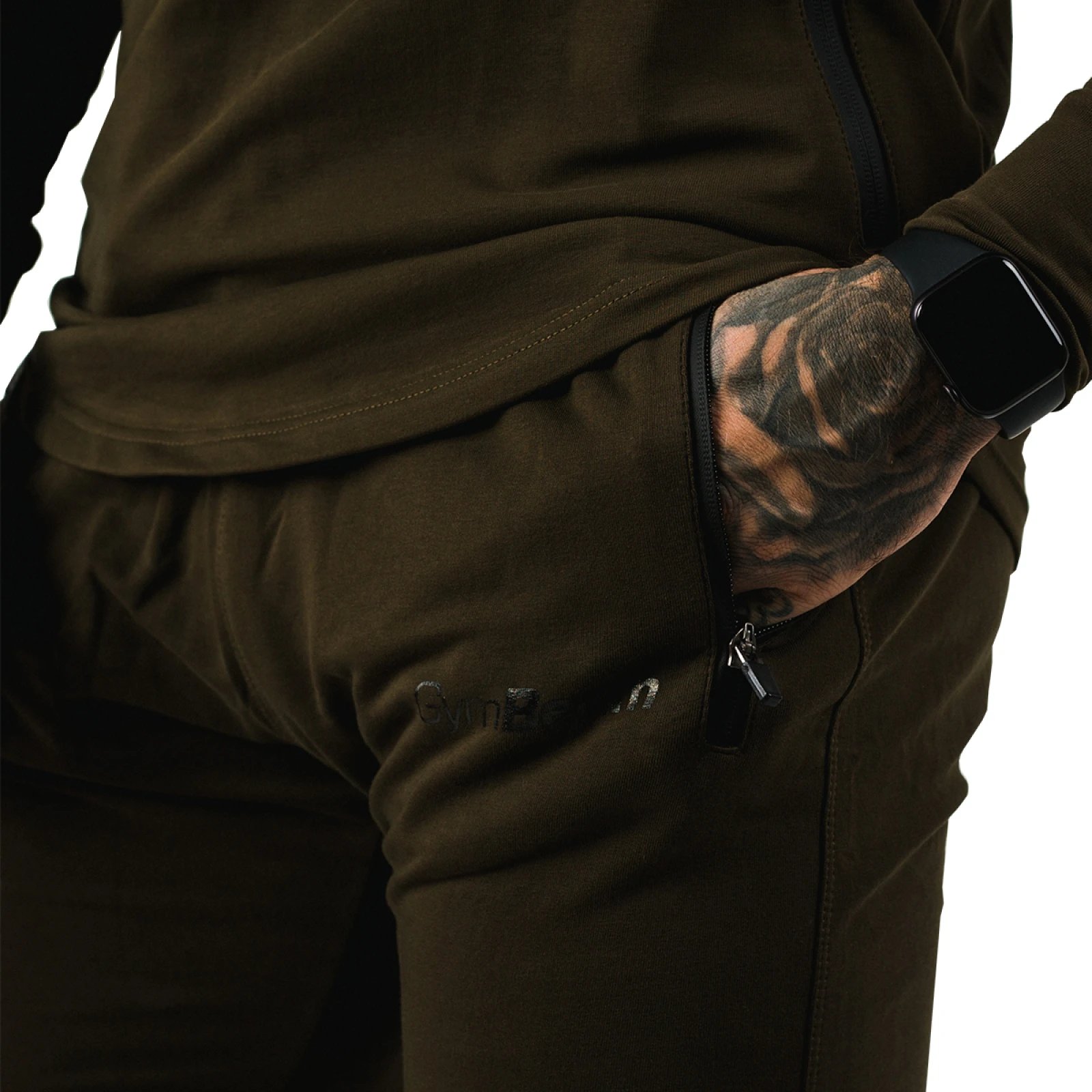 GymBeam Pantaloni Urban Military Green · záber 5