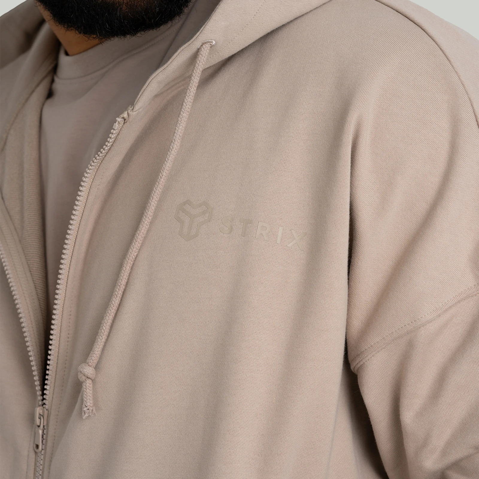 STRIX Hanorac Zip Taupe · záber 2