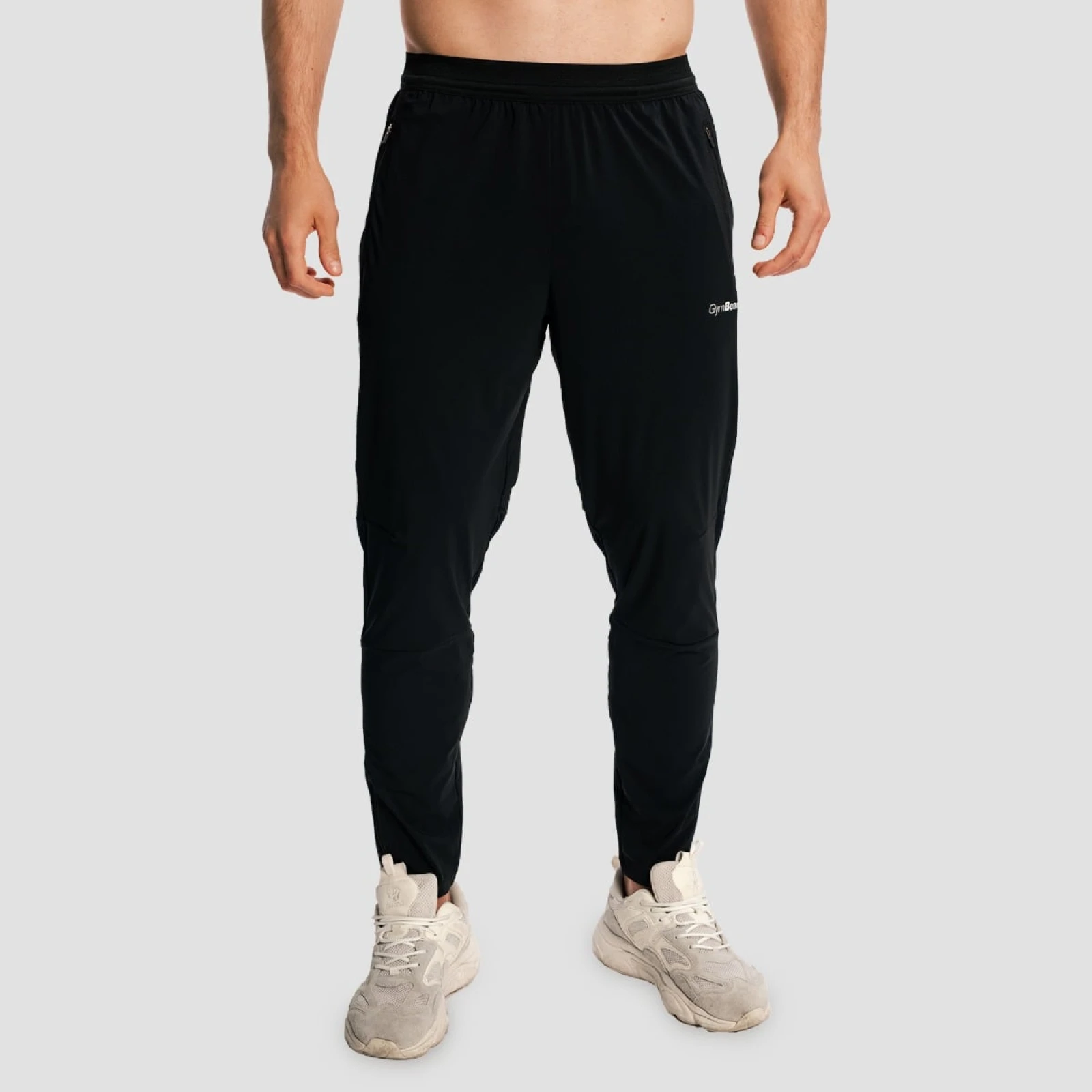 GymBeam Pantaloni de alergare pentru bărbați Pulse X Black · záber 1