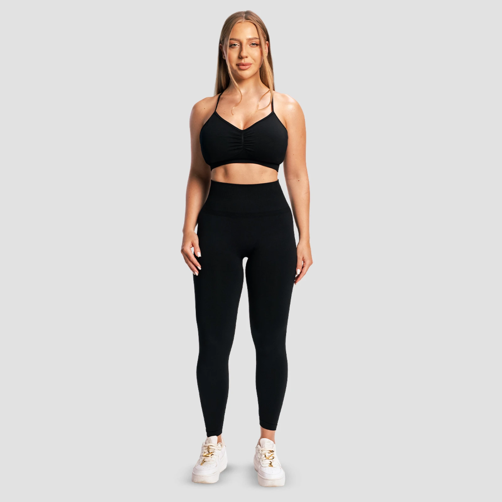 GymBeam Colanți pentru femei Sculpt Seamless Black · záber 5