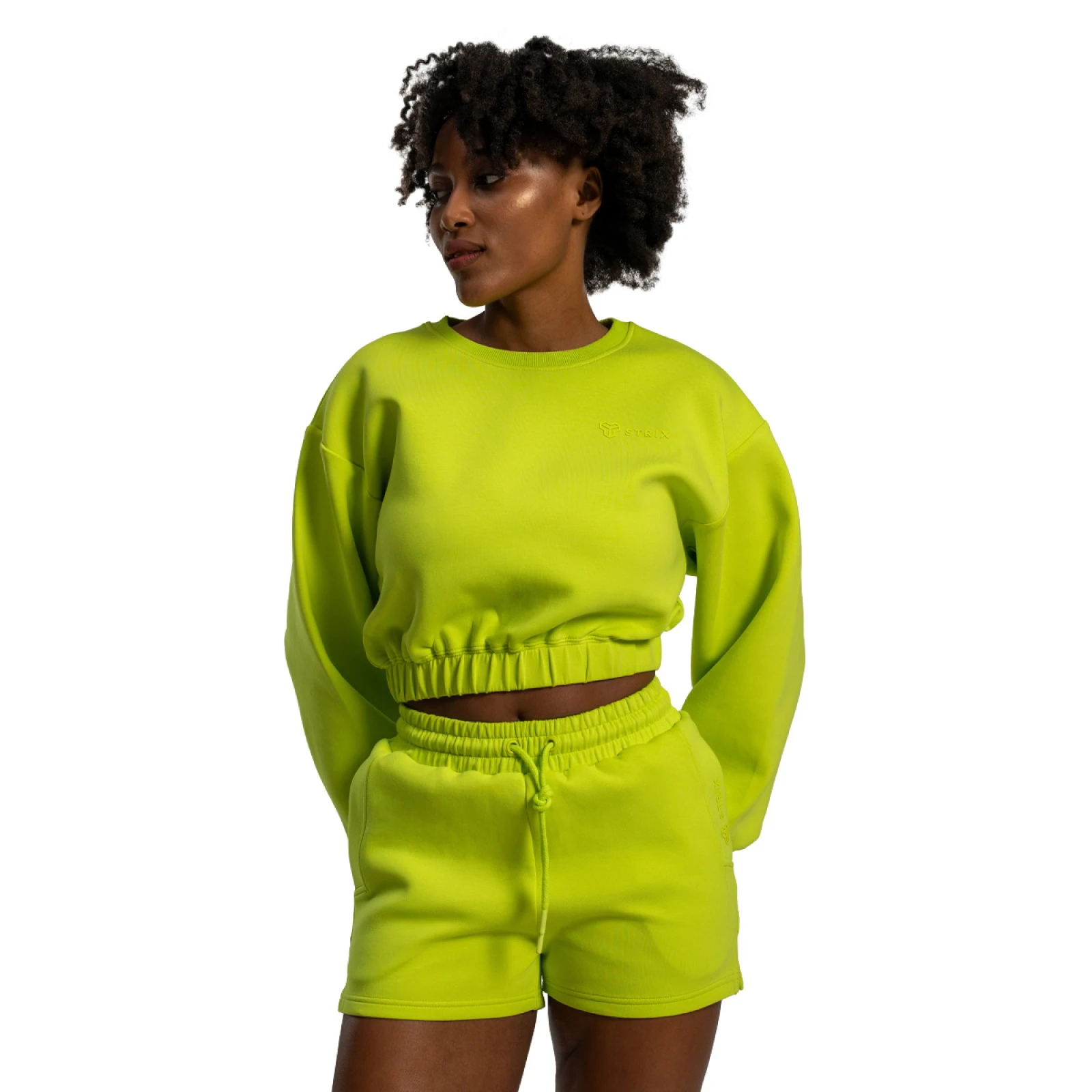 STRIX Pantaloni scurți pentru femei Lunar Chartreuse · záber 4