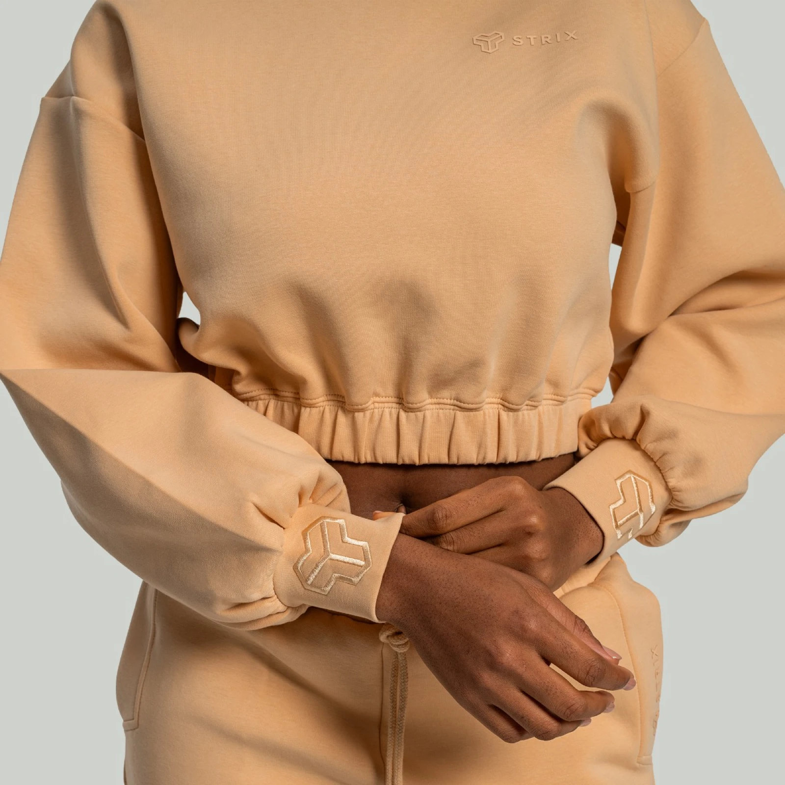 STRIX Hanorac pentru femei Lunar Cropped Sandshell · záber 2