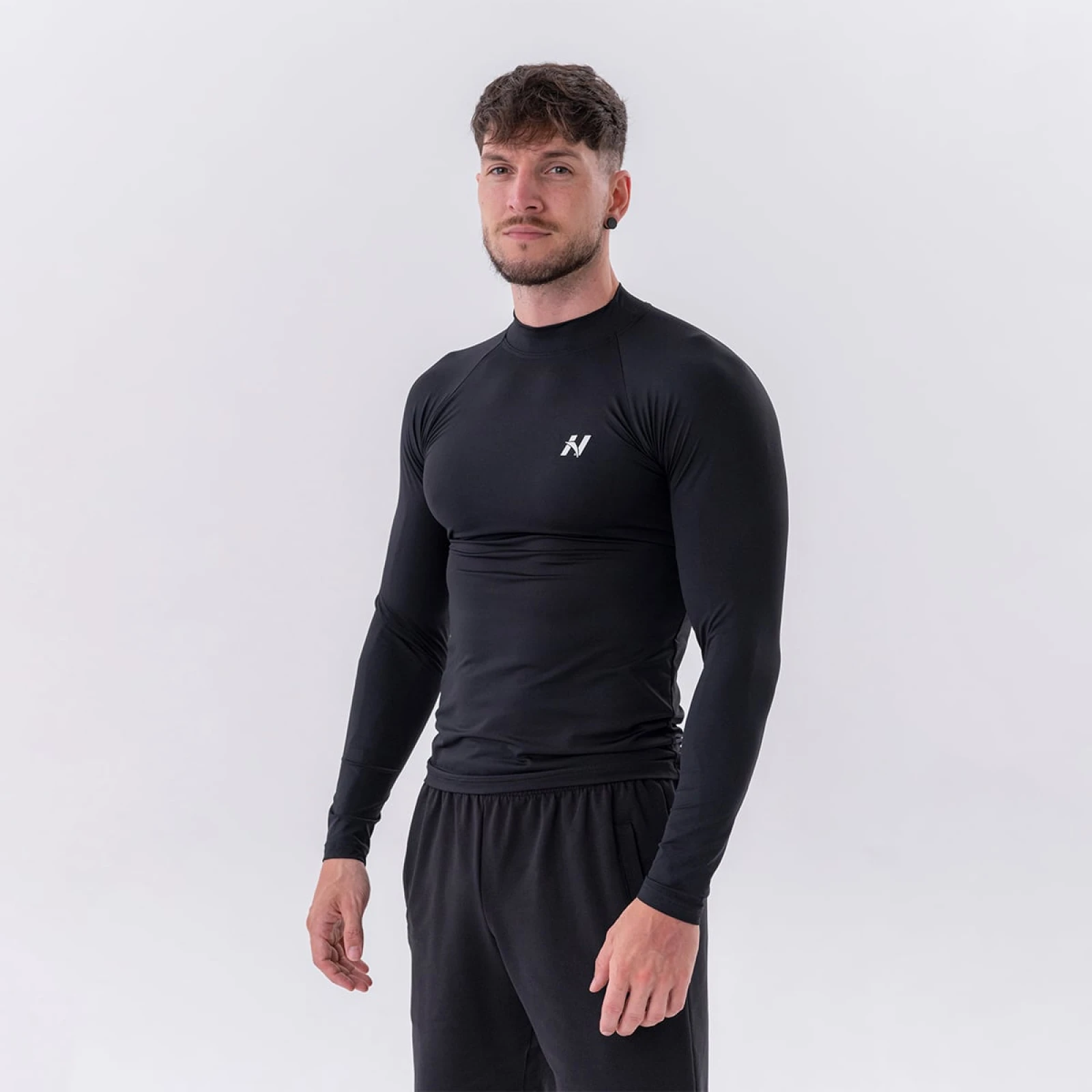 NEBBIA Tricou pentru bărbați Long-Sleeve Active Grey · záber 7
