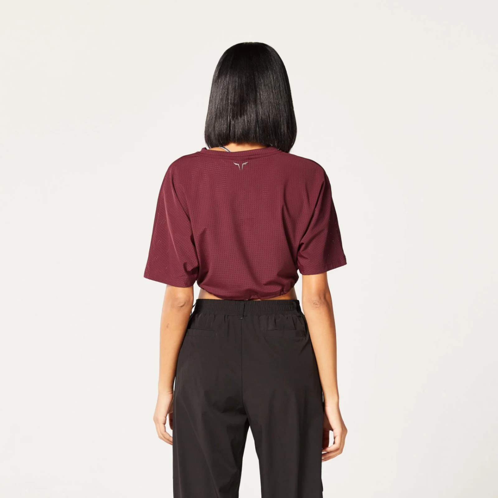 SQUATWOLF Tricou pentru femei Code Crop V Neck Red · záber 2