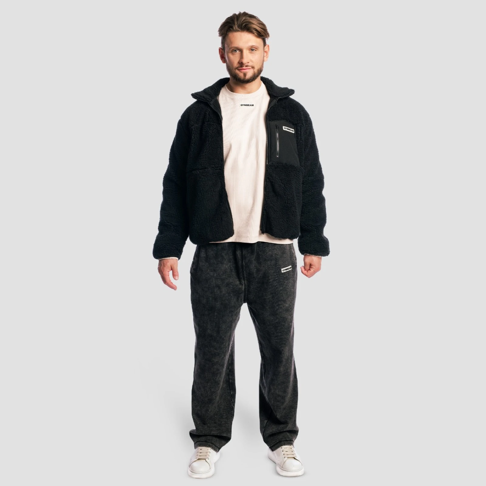 GymBeam Sherpa Jacket Black · záber 5