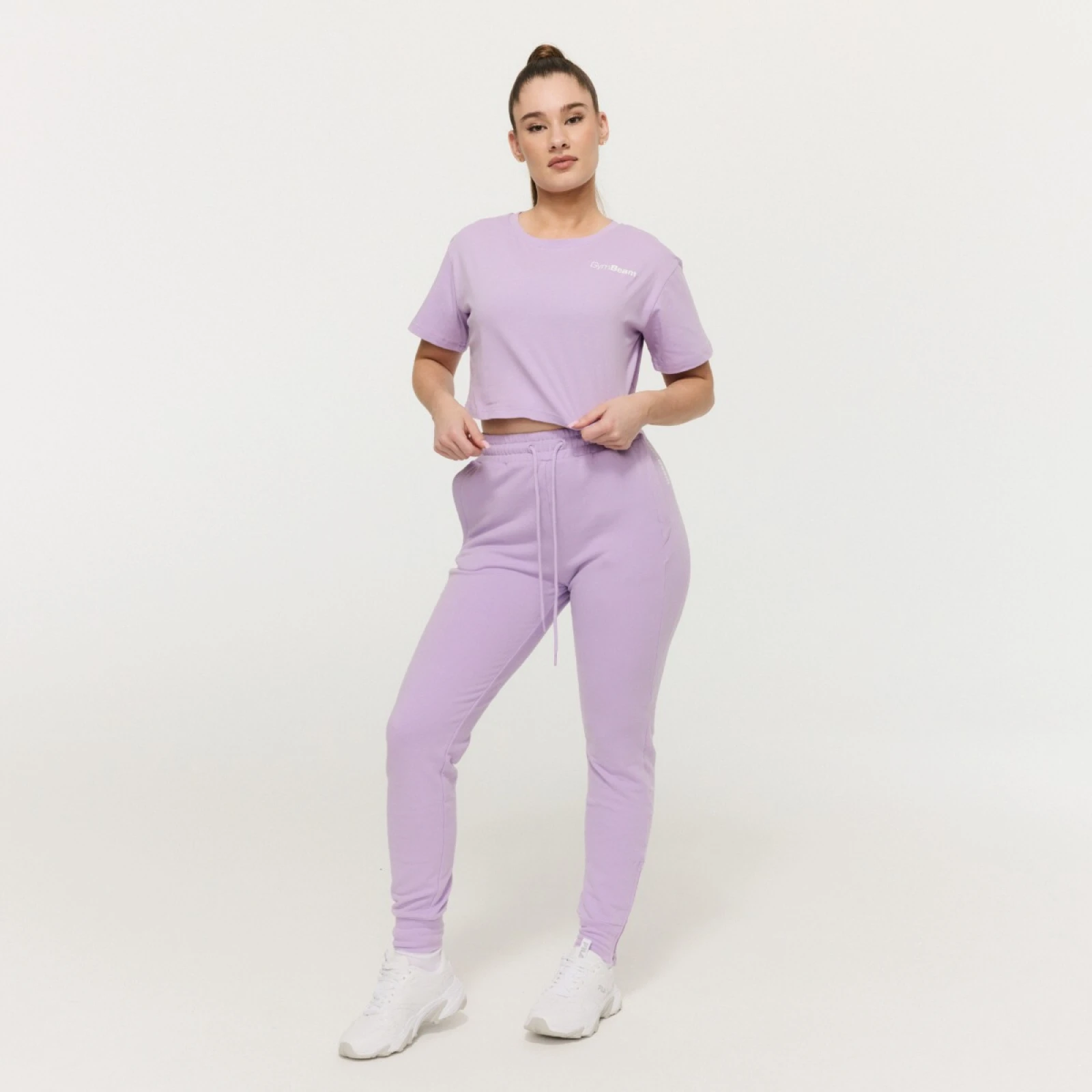 GymBeam Tricou pentru femei Cropped Limitless Lavender · záber 5
