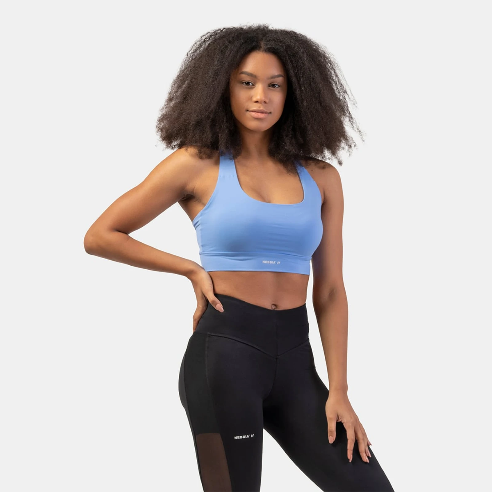 NEBBIA Sutien sport Active Medium Impact Light Blue · záber 1