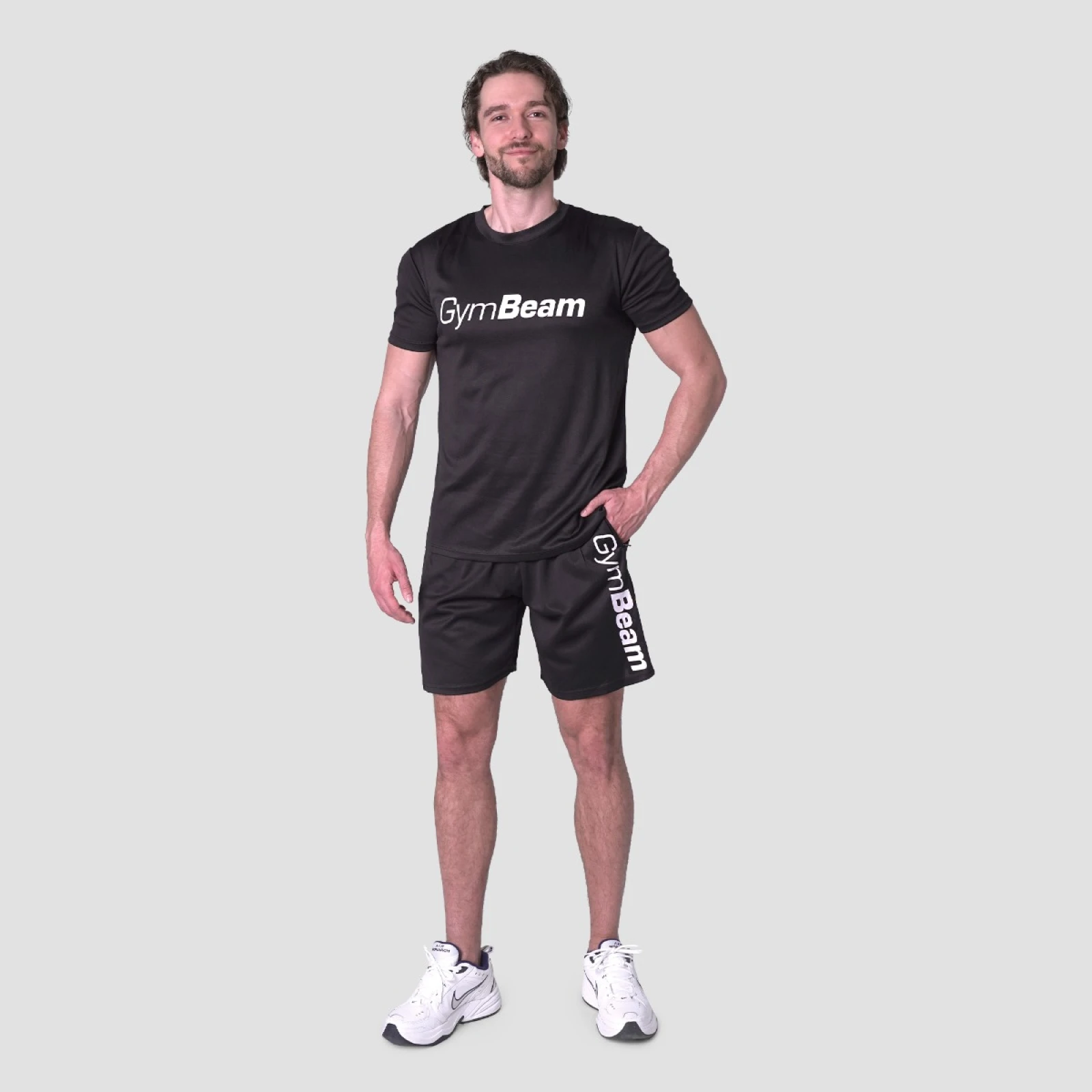 GymBeam Pantaloni scurți Mesh Essence Black · záber 5