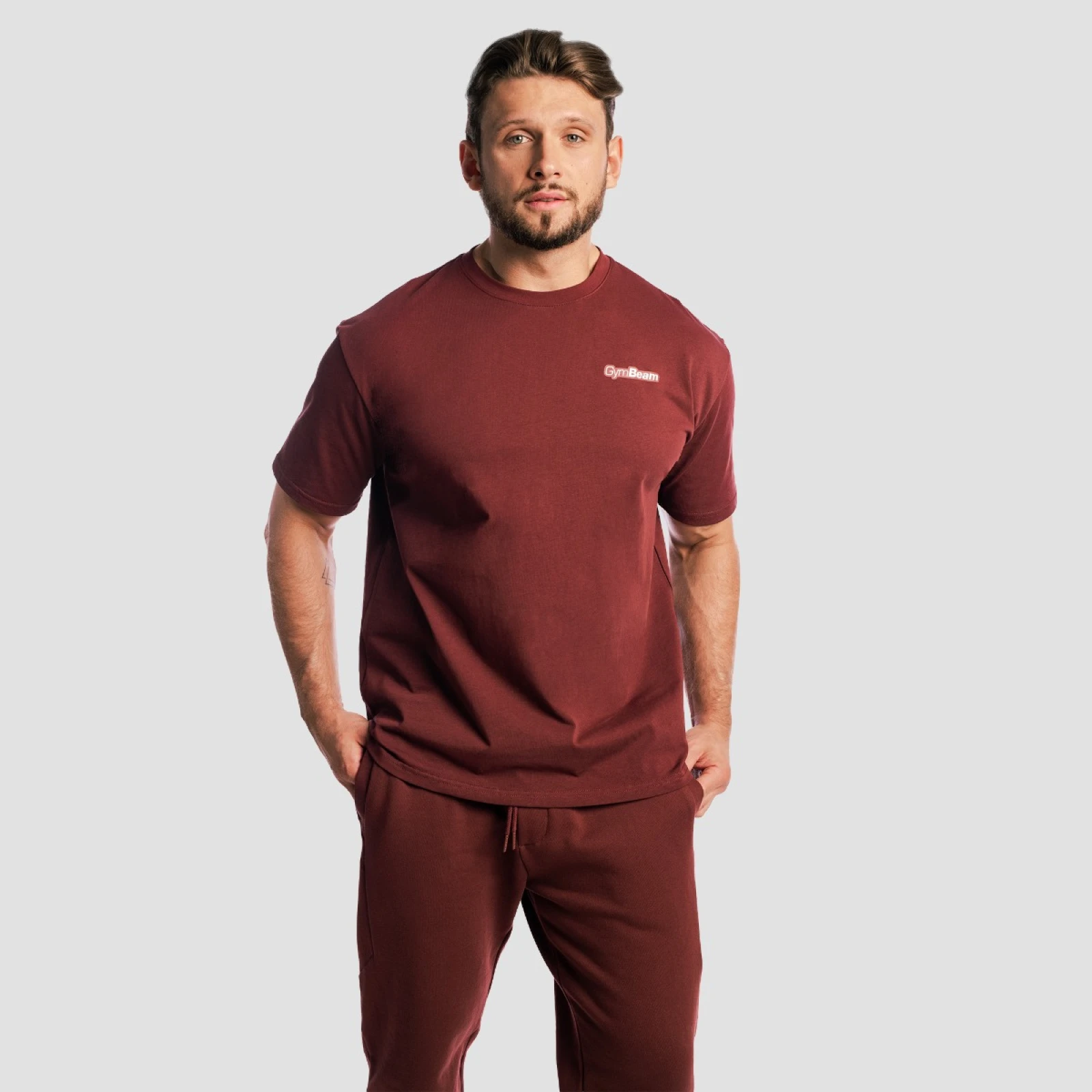 GymBeam Tricou Zone Cherrywood · záber 4