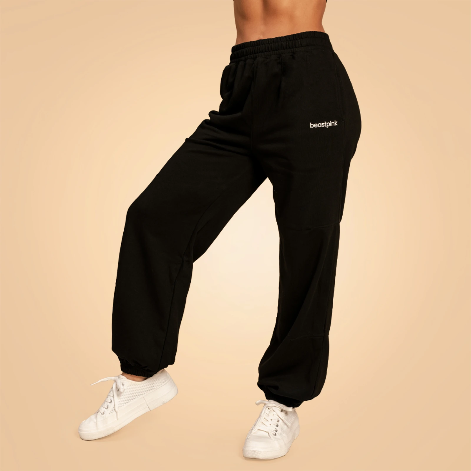 BeastPink Pantaloni sport pentru femei Bliss Black · záber 3