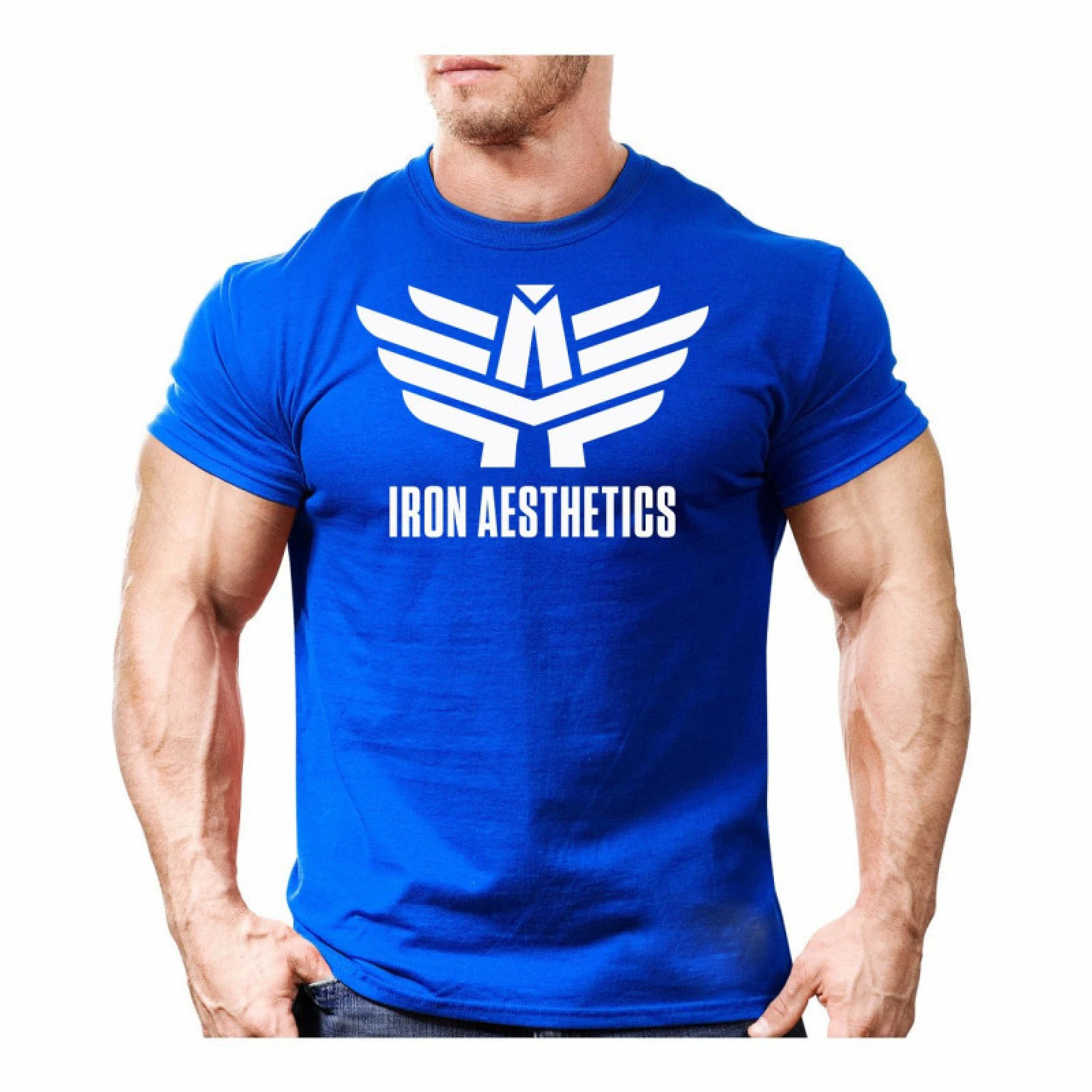 Tricou Ultrasoft Iron Aesthetics, albastru · záber 1