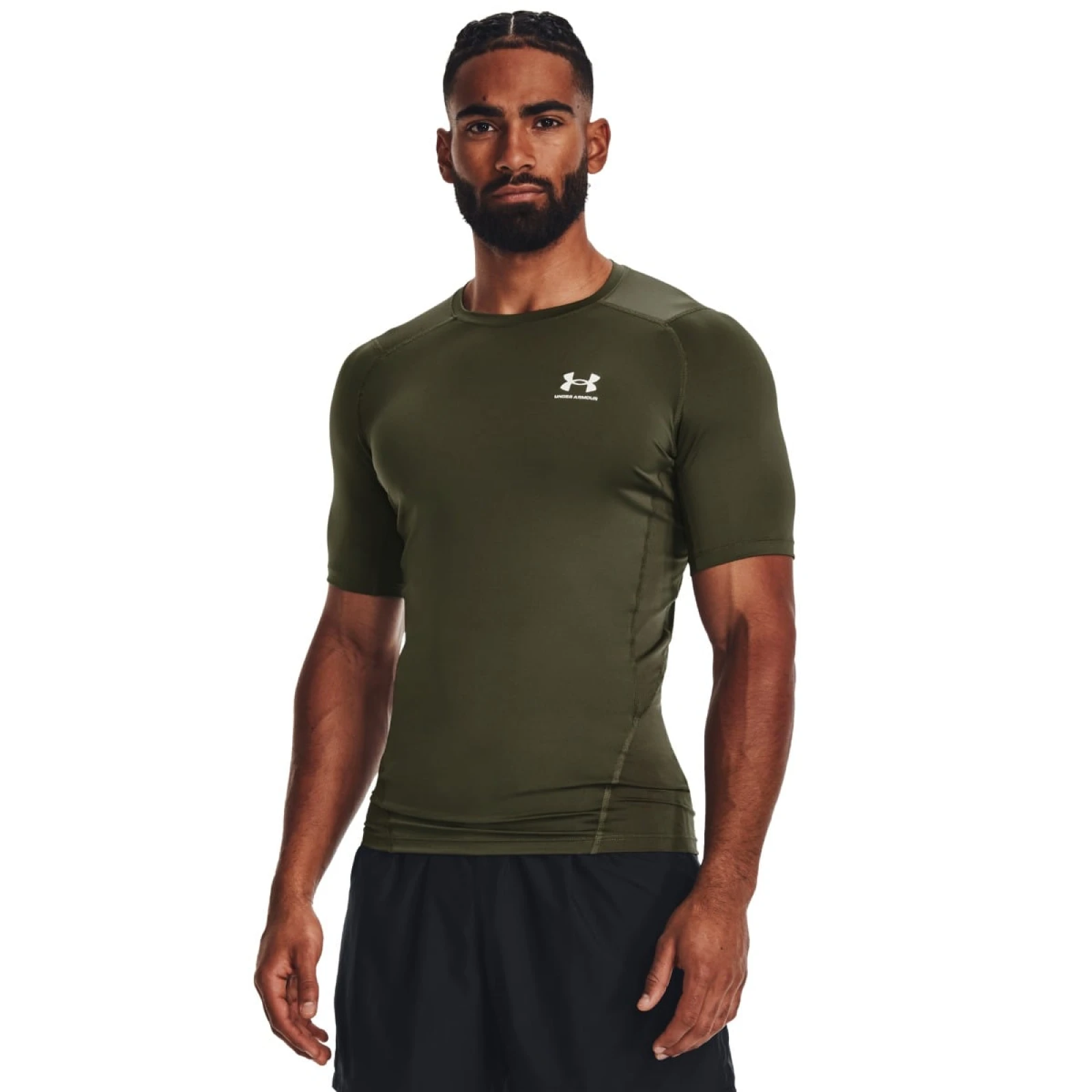 Under Armour Tricou de compresie HG Armour Comp SS Green · záber 1