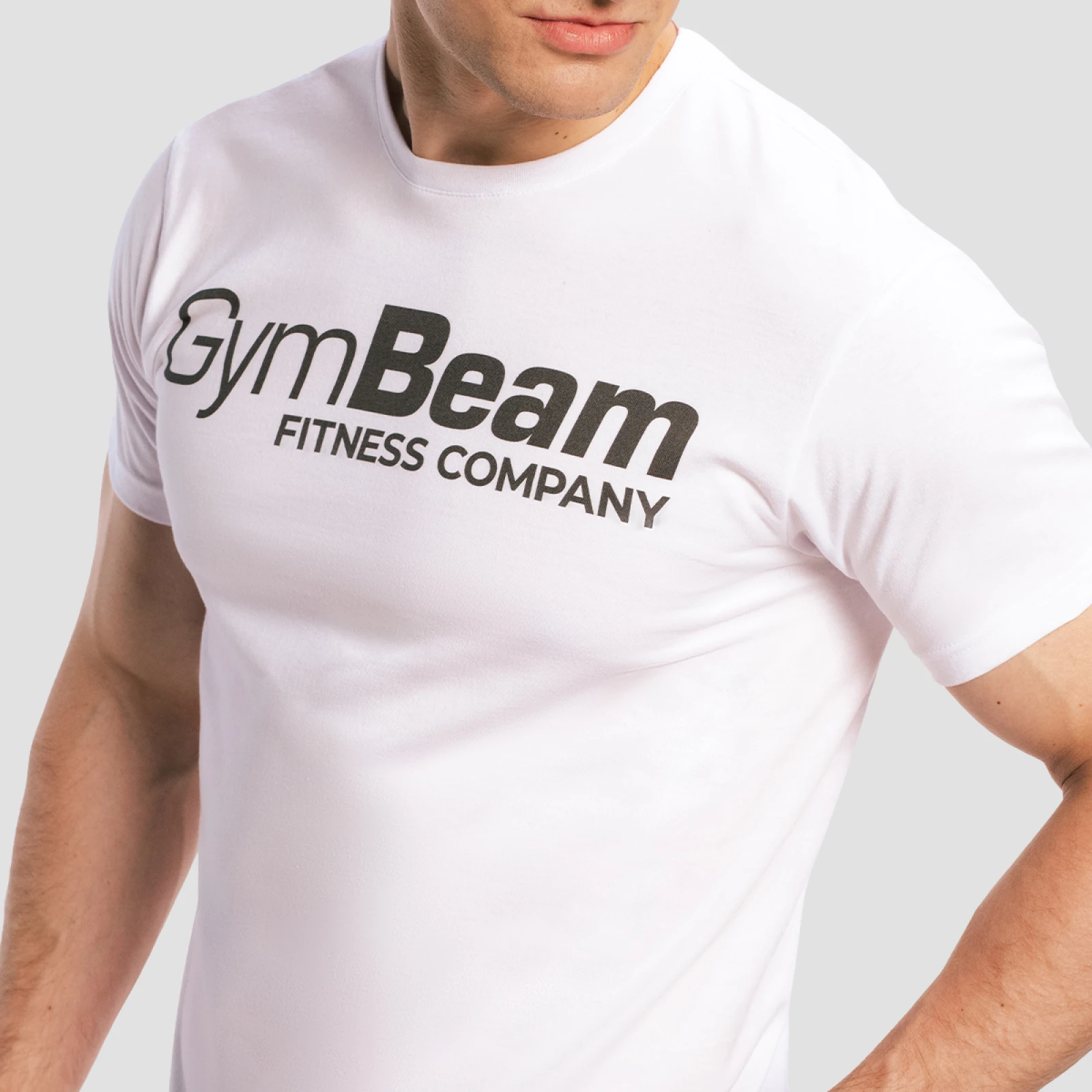 GymBeam Tricou Fitness White · záber 2