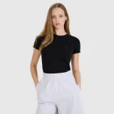 Dámske slim tričko hladké (2-pack) - čierne · záber 1