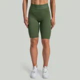 STRIX Pantaloni scurți pentru femei Biker Lunar Cedar Green · záber 1