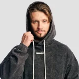 GymBeam Hanorac Aura Hoodie Washed Black · záber 2