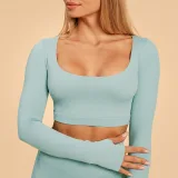 BeastPink Top sport pentru femei Sense Storm Blue · záber 2