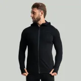 STRIX Hanorac cu fermoar MERINO I Black · záber 1