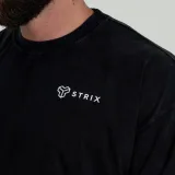 STRIX Tricou Oversized Washed Black · záber 2