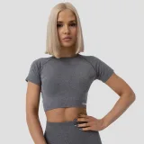 GymBeam Tricou pentru femei FLO Crop Top Grey · záber 1