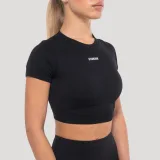 GymBeam Top pentru femei Crop Flow Black · záber 9